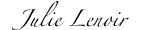 Signature de Julie Lenoir