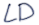 Signature avec les lettres L et D